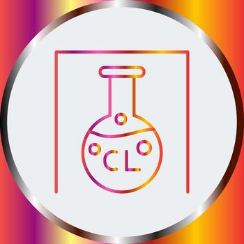 icono de vector de matraz