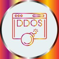 icono de vector de ataque ddos