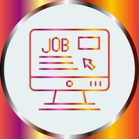 Online Job Vector Icon