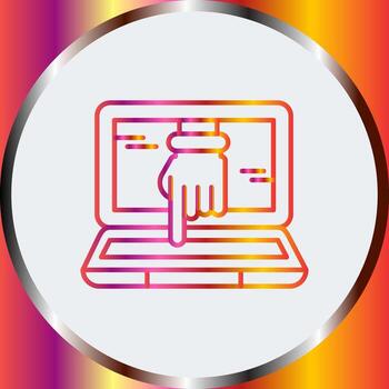 Computer Hacking Vector Icon