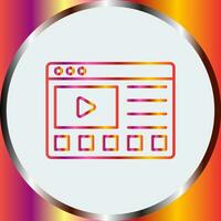 icono de vector de tutoriales en línea