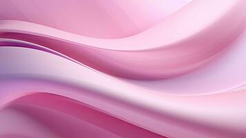 Abstract pink silky and smooth waves background, AI generative photo