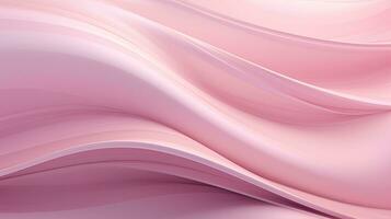 Abstract pink silky and smooth waves background, AI generative photo