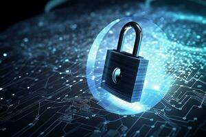 how to protect your data from cyber attacks. Generative AI photo