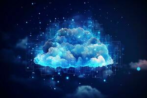 cloud computing is the future of business. generative ai photo