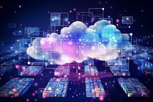 cloud computing is the future of business. generative ai photo