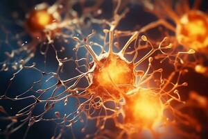 the brain is shown in this image. generative ai photo