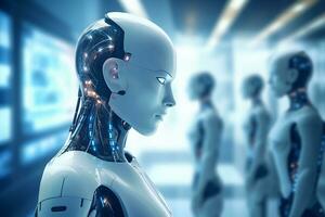 the future of artificial intelligence. generative ai photo