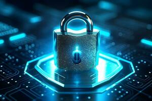 how to protect your data from cyber attacks. generative ai photo