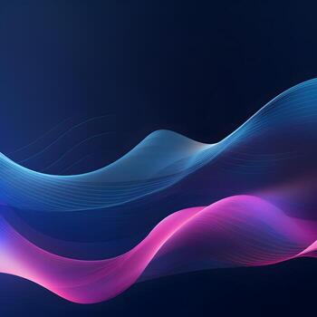 resumen antecedentes con olas de ligero. generativo ai foto