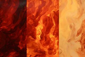 fire background, abstract background, fire texture. Generative AI photo