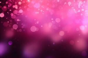 pink and purple bokeh background with lights. Generative AI photo