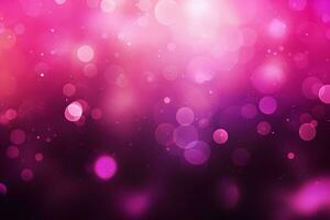 pink bokeh background with lights. Generative AI photo