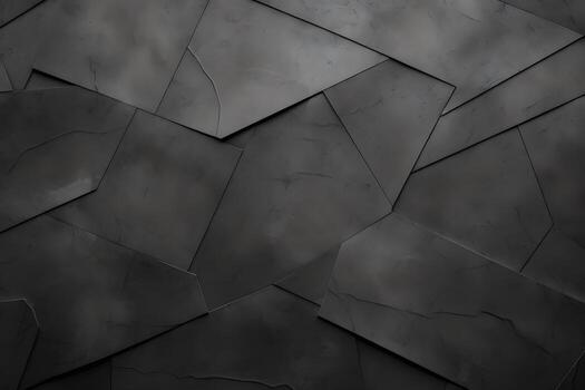 a black and white image of a wall with many different shapes. Generative AI photo