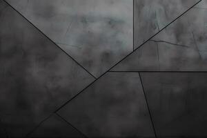 a black and white photo of a wall with a geometric pattern. Generative AI