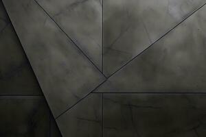 a black and white photo of a wall with a geometric pattern. Generative AI