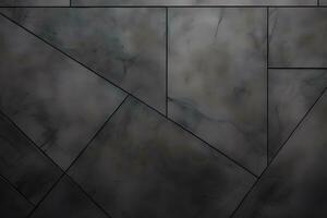 a black and white photo of a wall with a geometric pattern. Generative AI