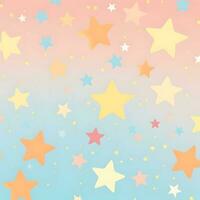 pastel stars background wallpaper. Generative AI photo