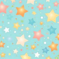 a colorful star pattern with many stars on it. Generative AI photo