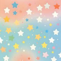 pastel stars background wallpaper. Generative AI photo