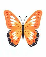 naranja mariposa vector. generativo ai foto