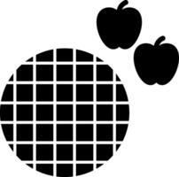 manzana tarta vector icono diseño