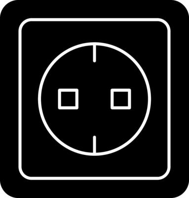 Electric socket Vector Icon Design