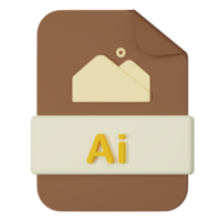 Adobe illustrator bestandsnaam uitbreiding 3d icoon png