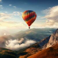 air balloon on the sky scenery beautiful photo