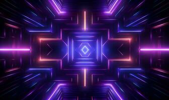 modern futuristic neon light background, ai generative photo