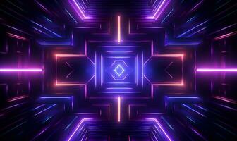 modern futuristic neon light background, ai generative photo