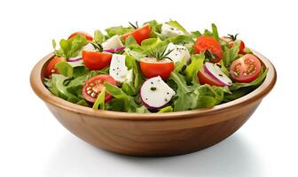 sano comida vegetal ensalada, ai generativo foto