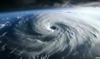 storm clouds seen from the sky, ai generative photo