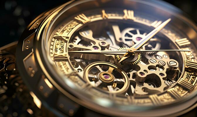 luxury watch whose inner mechanism is visible ai generative 30601341 Stock Photo at Vecteezy