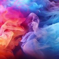 colorful smoke background, ai generative photo