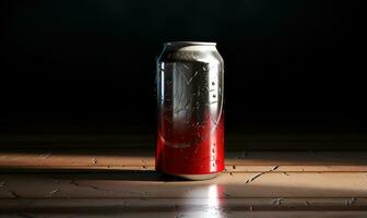 plain soda can blank space, ai generative photo