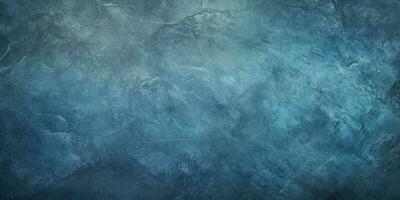 Abstract blue chalkboard background with marbled texture , Generative AI. photo