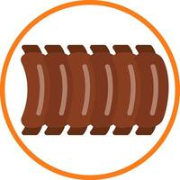 BBQ Ribs Vector Icon Design