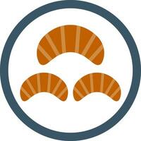 Croissant Vector Icon Design