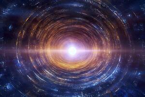 magical power portals holographic stargate cosmos hyperspace, AI Generative photo