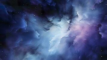 subtle galaxy in purple and blue and black and white color. AI Generative photo