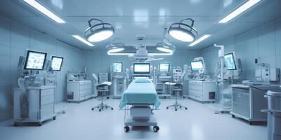 minimalistic design Interior of operating room in modern clinic. AI Generative photo