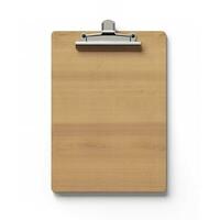 Clipboard is isolated on white background. Generative AI photo