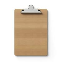 Clipboard is isolated on white background. Generative AI photo
