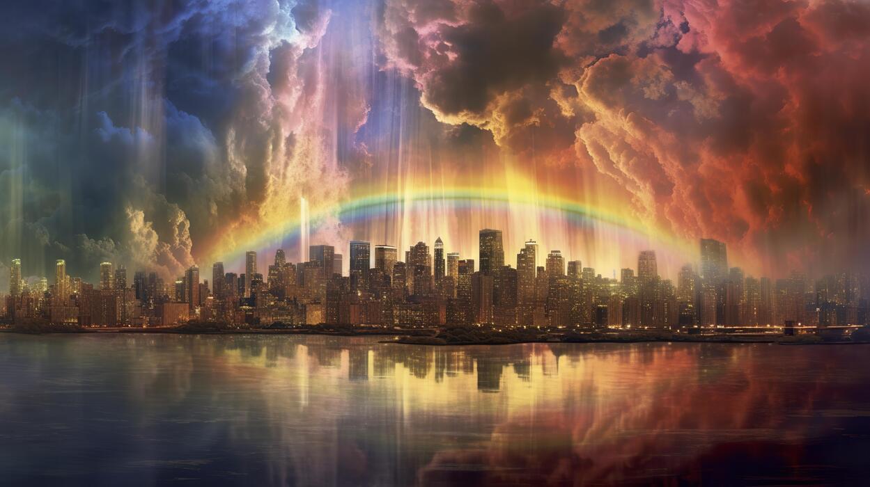 Rainbow City Stock Photos, Images and Backgrounds for Free Download