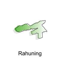 Map City of Rahuning Logo Vector Design. Abstract, designs concept, logos, logotype element for template.