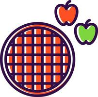 manzana tarta vector icono diseño