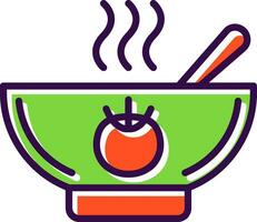 Tomato Soup Vector Icon Design