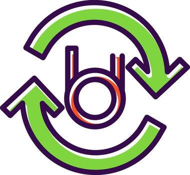 Refresh cable Vector Icon Design