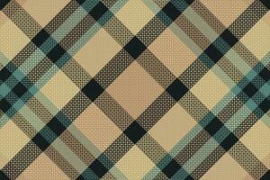 Tartan plaid pattern with texture and coffee color. vector